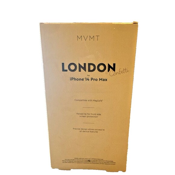 MVMT London & Confetti Liquid Glitter Magnetic Case Iphone 14 Pro Max  NEW - Picture 2 of 6